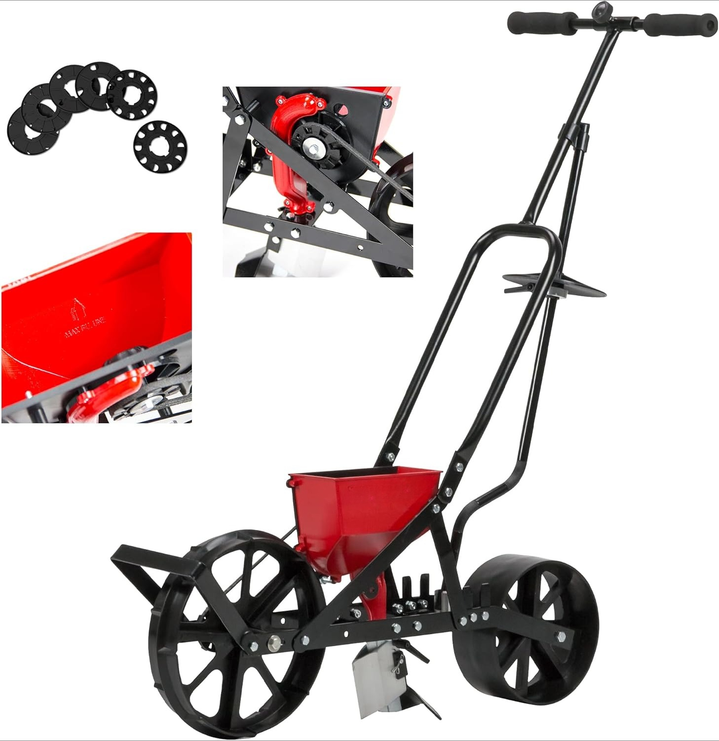Garden Push Seeder Planter wit - Garden Row Marker avis et prix