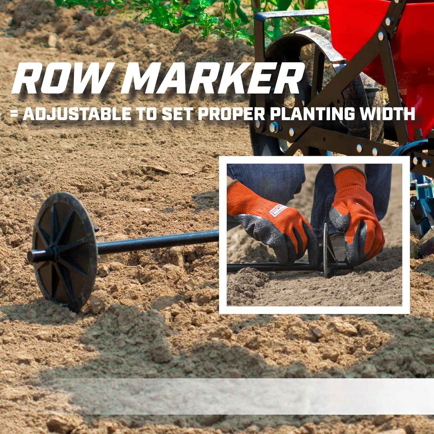 Garden Push Seeder Planter wit - Garden Row Marker avis et prix